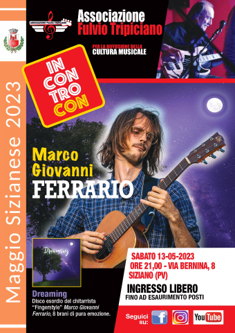 13 MAGGIO 2023 - INCONTRO CON IL MUSICISTA MARCO GIOVANNI FERRARIO