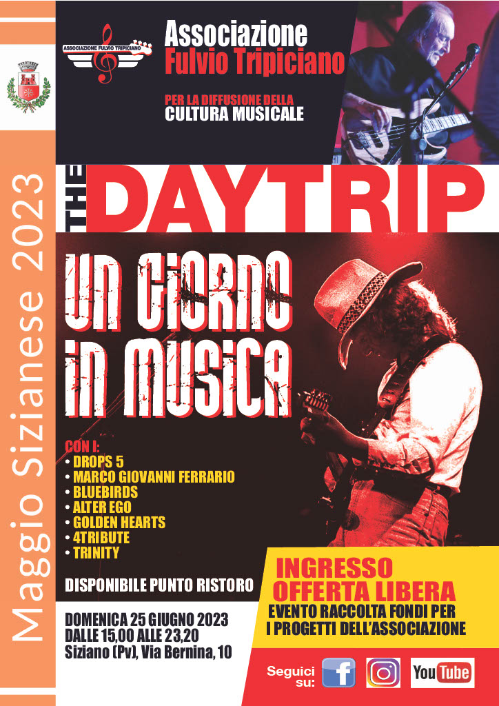 Domenica 25 giugno: the day trip - un giorno in musica con band del territorio 