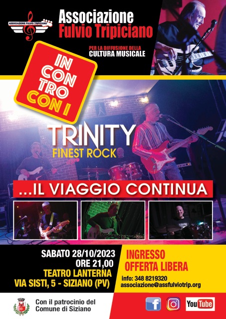 Sabato 28 ottobre - serata rock e blues con la band trinity finest rock