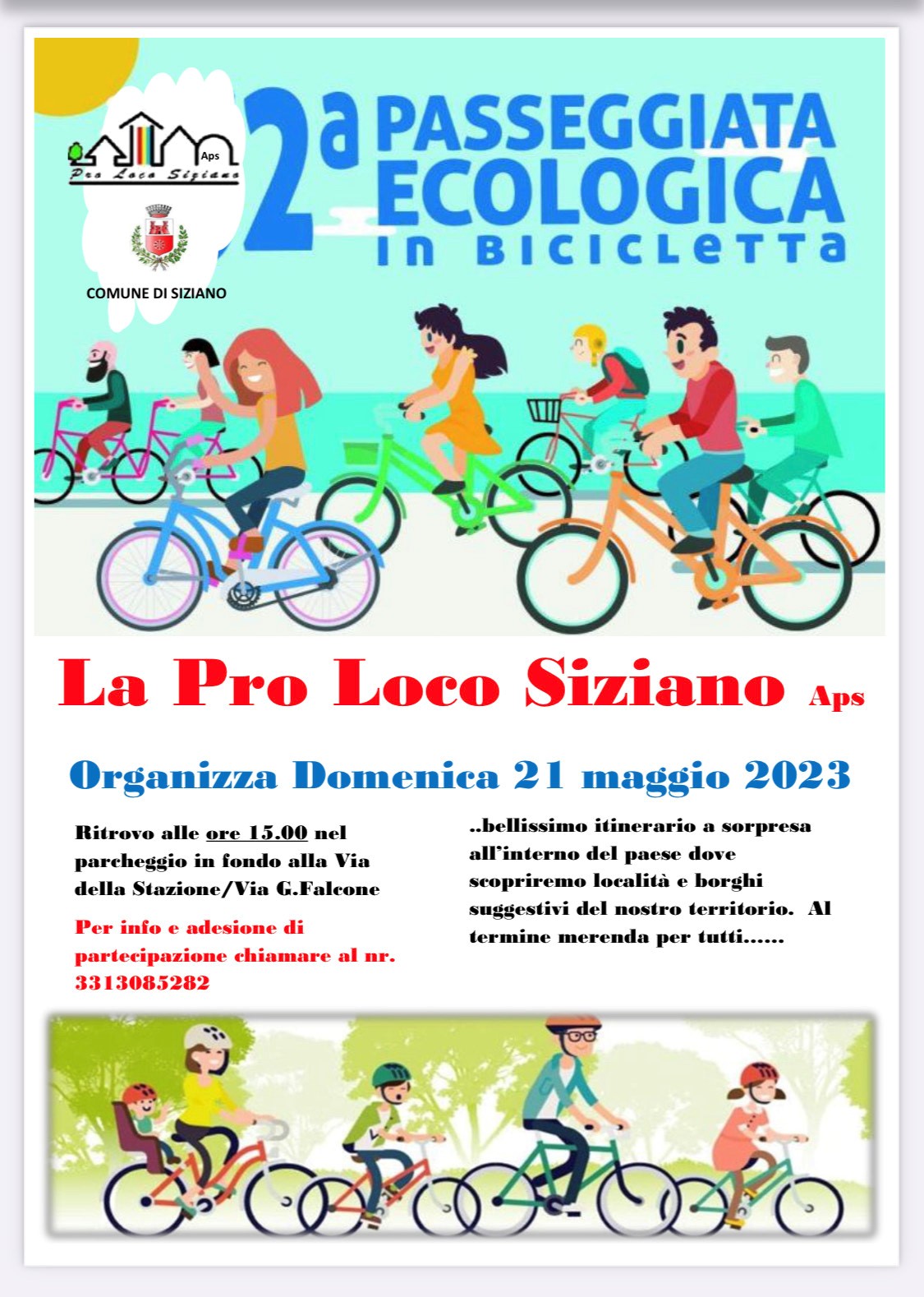 Domenica 21 maggio 2023 - 2° passeggiata ecologica in bicicletta