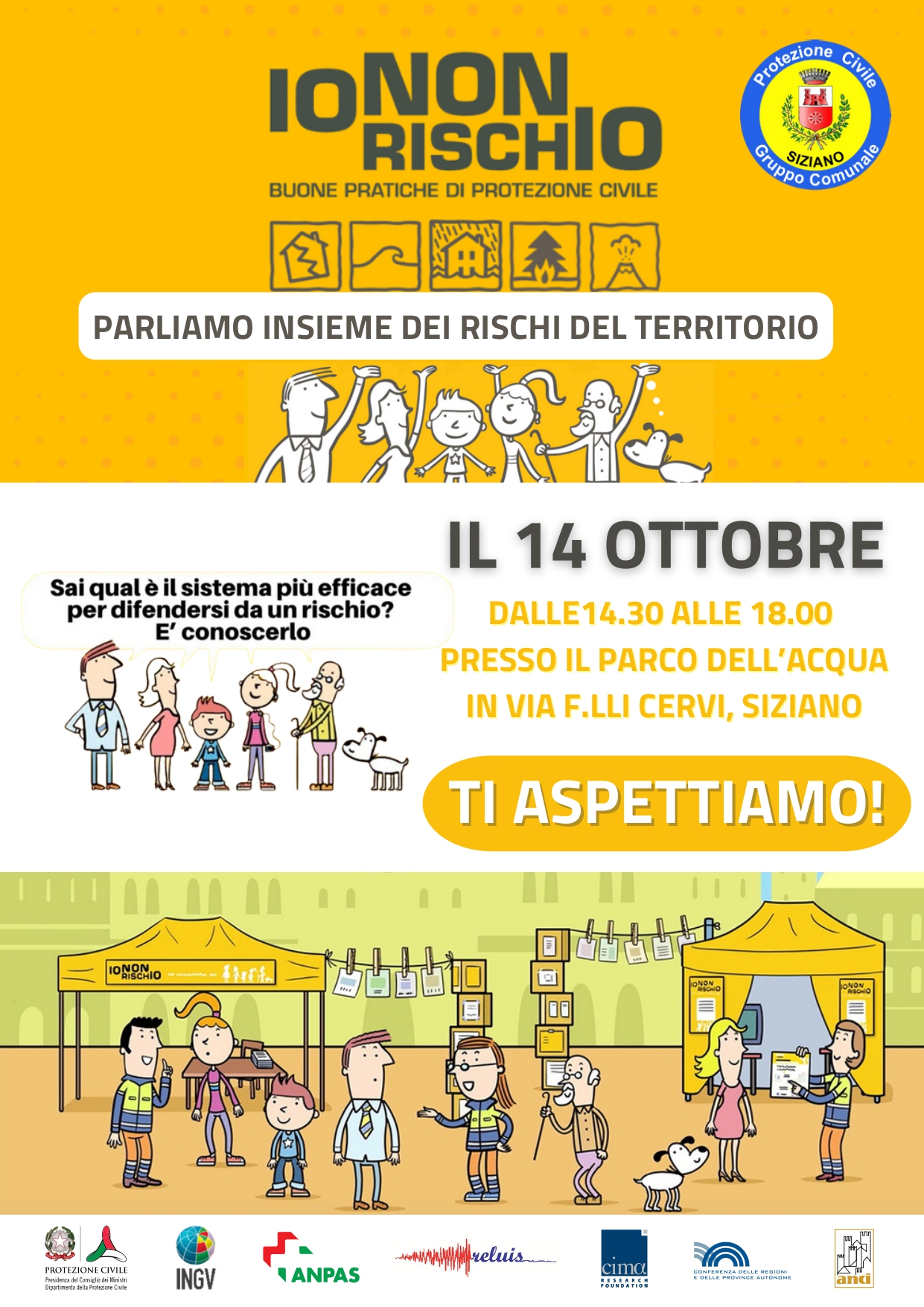 Sabato 14 ottobre - "io non rischio 2023" - buone pratiche di protezione civile