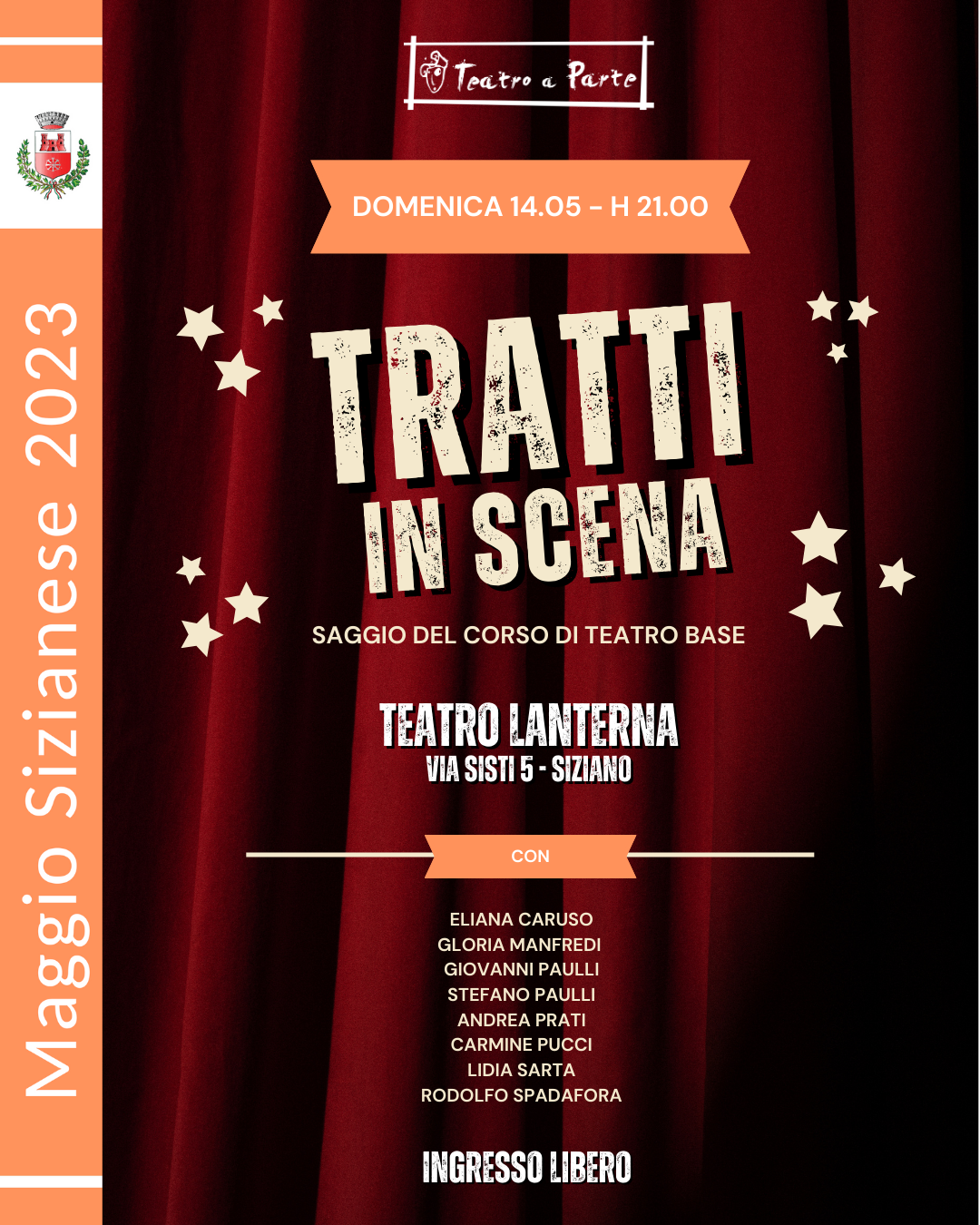 14 maggio 2023 - spettacolo "tratti in scena"