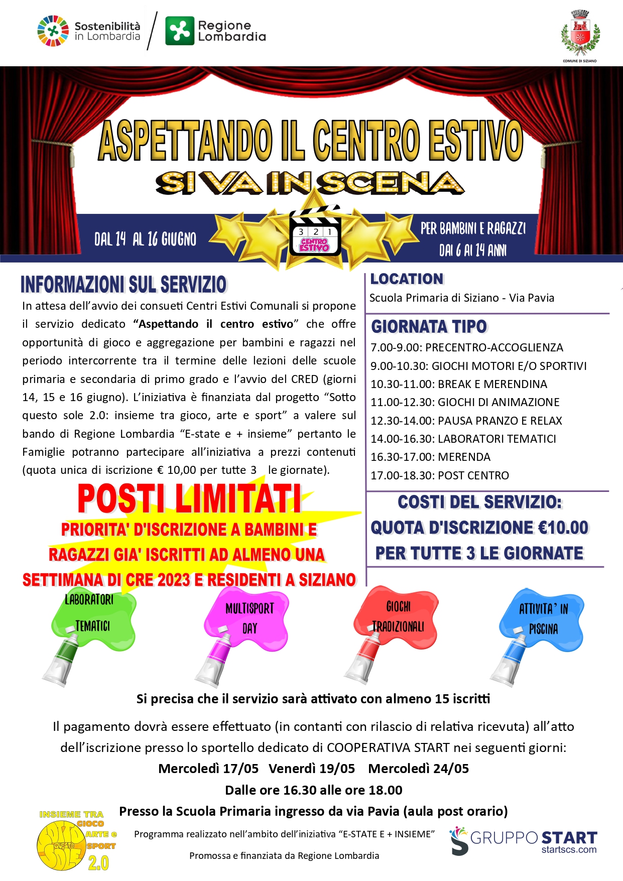 Aspettando il centro estivo... si va in scena! - opportunita' di gioco e aggregazione per bambini e ragazzi