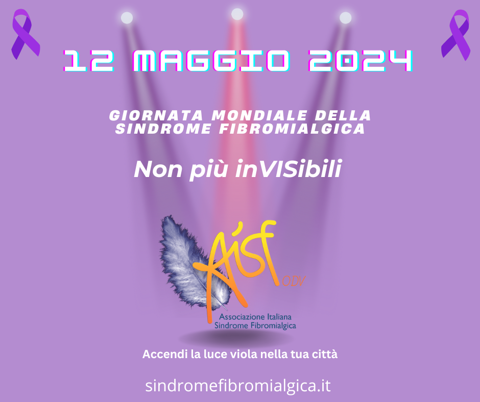 12 MAGGIO 2024: IL COMUNE SI ILLUMINA DI VIOLA PER LA GIORNATA MONDIALE DELLA FIBROMIALGIA