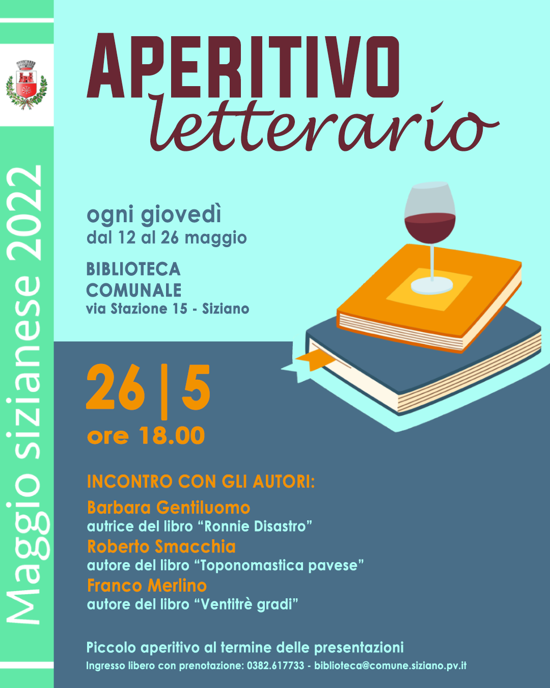 Aperitivo letterario 26.05.2022