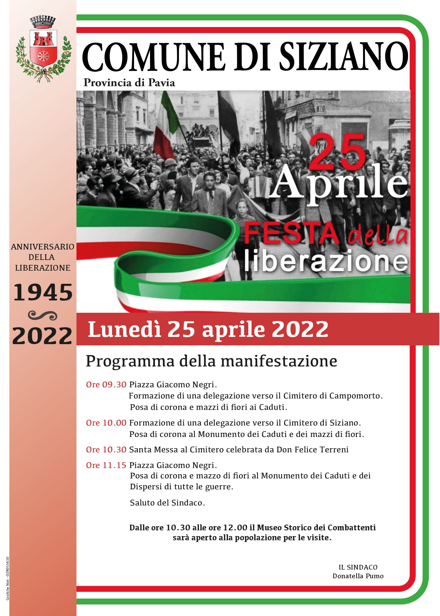 Celebrazione istituzionale 25 aprile 2022