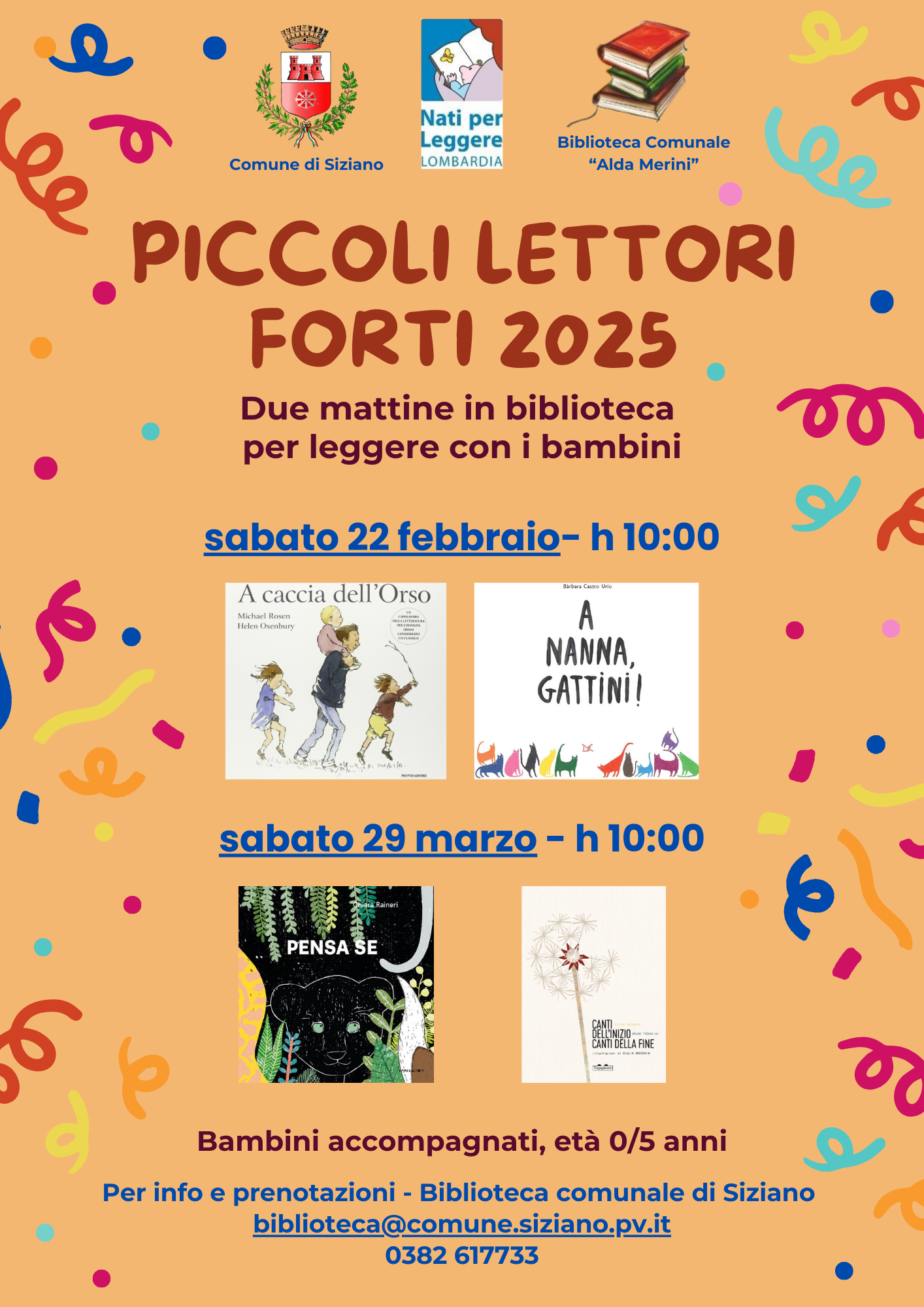 PICCOLI LETTORI FORTI: DUE MATTINE IN BIBLIOTECA PER LEGGERE CON I BAMBINI 