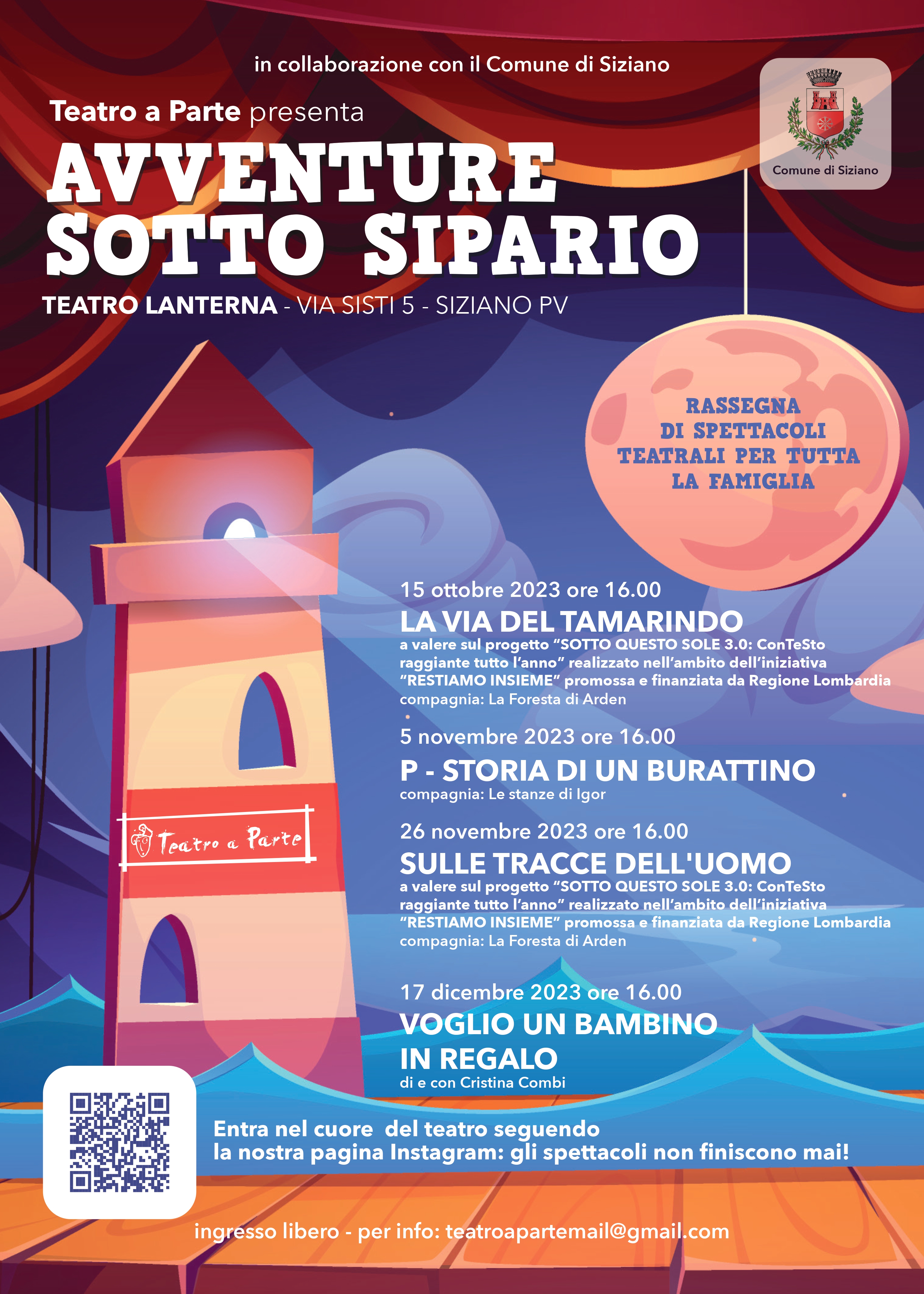 Avventure sotto sipario - rassegna di spettacoli teatrali per tutta la famiglia