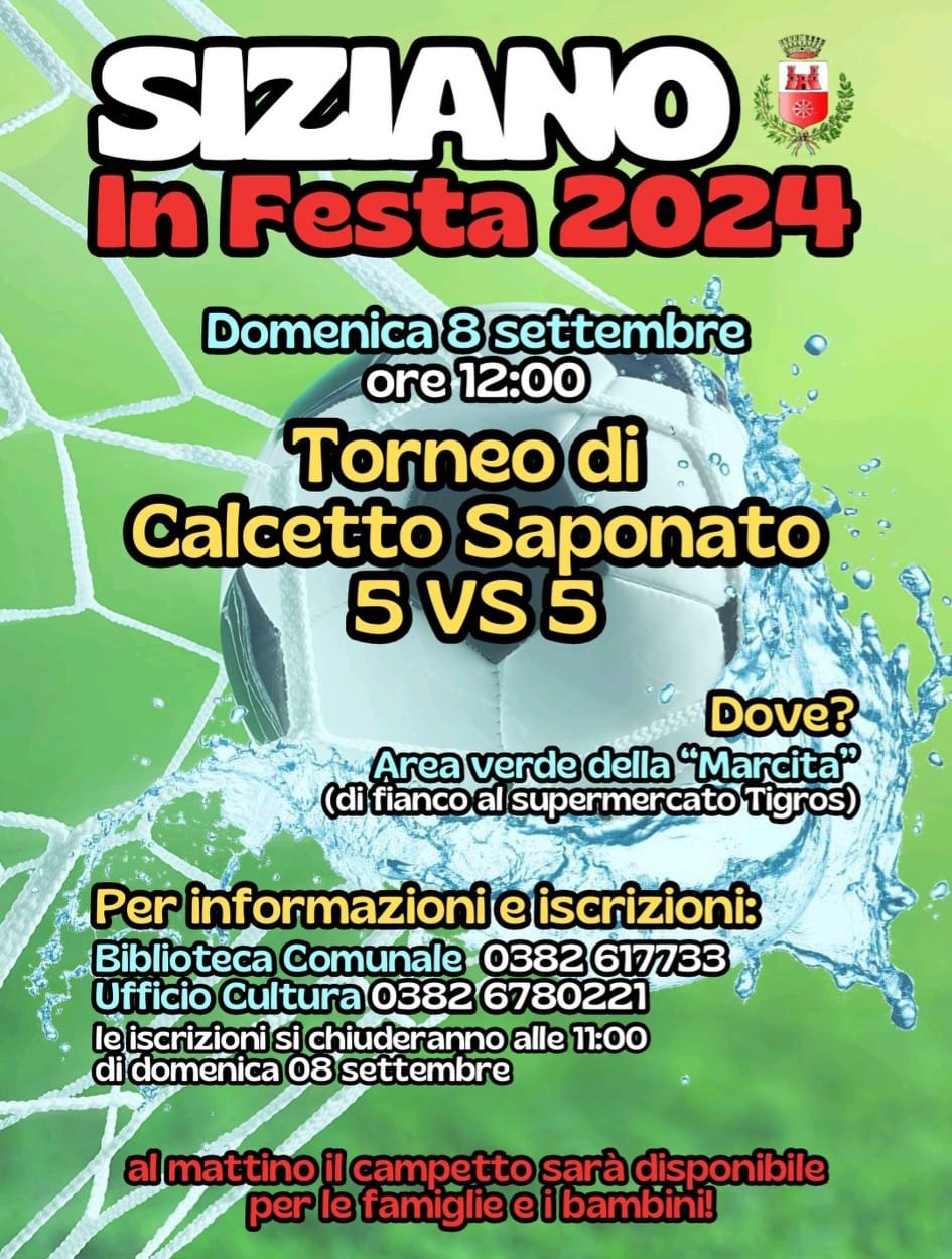 FESTA PATRONALE 2024 - TORNEO 5 VS 5 DI CALCETTO SAPONATO