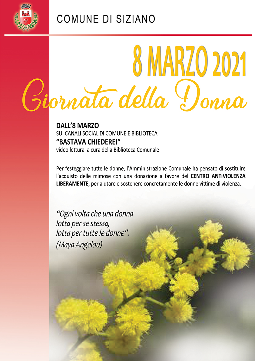 Giornata Internazionale della Donna – 08 Marzo